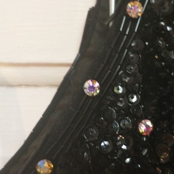 Vintage Antique Beaded Sequined Dress Unbranded Made in Hong Kong Size 34 - Picture 5 of 10